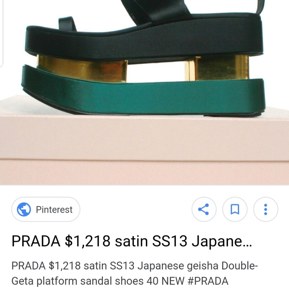 Prada Double Geta-Style Platform sandals - Picture 2 of 8